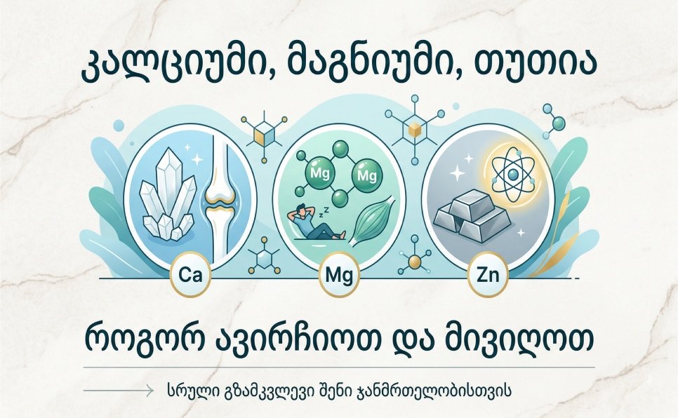 კალციუმი მაგნიუმი თუთია